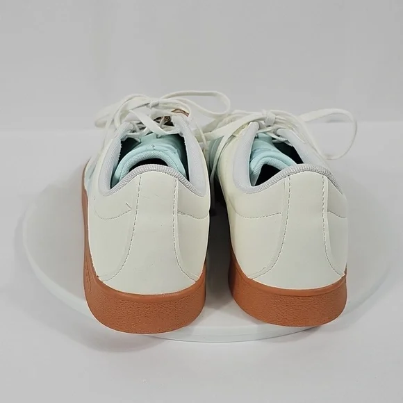 NWT adidas VL Court Base Women's Size 10 White Mint Green Sneakers JI1767 - Picture 8 of 16